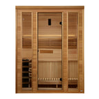 Golden Designs Andermatt 3-Person Traditional Steam Sauna with Harvia Stove