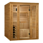 Golden Designs Engelberg 2025 Traditional Outdoor Sauna with Harvia Stove